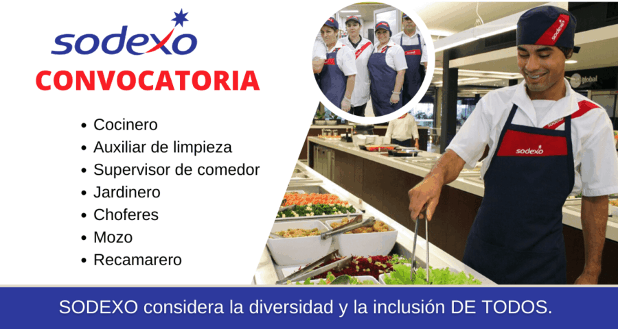 Empresa de servicios Sodexo busca personal