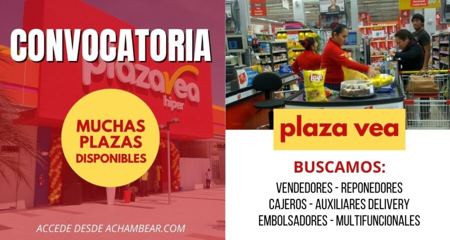 Encuentra una plaza disponible en Supermercados PLAZA VEA