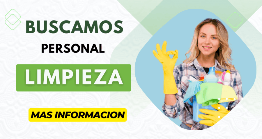Estamos contratando personal de Limpieza