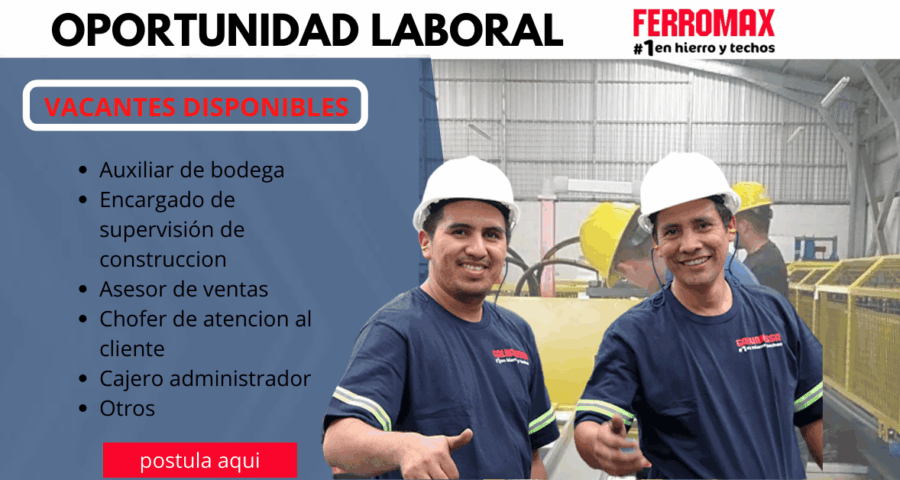 FERROMAX -Presenta mas ofertas de trabajo