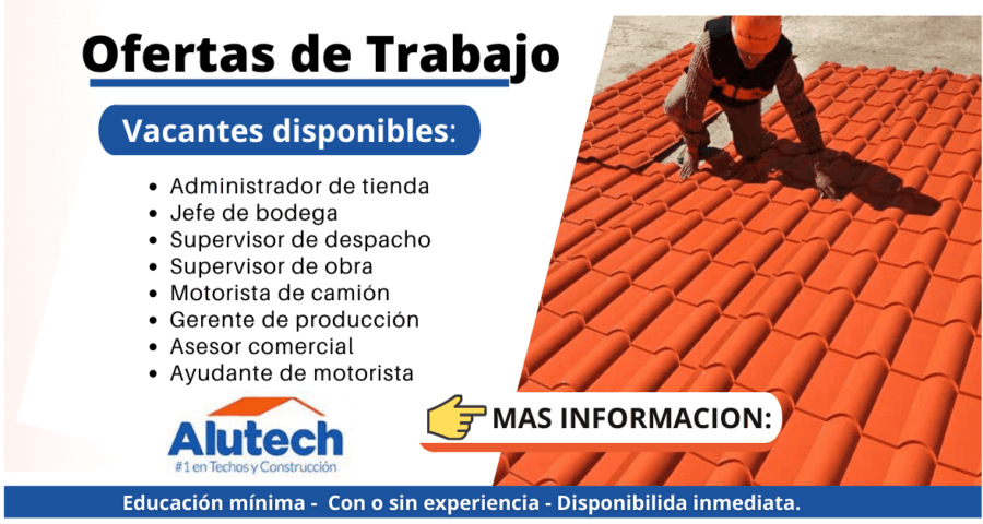 Fabrica de área de construcción requiere mas personal
