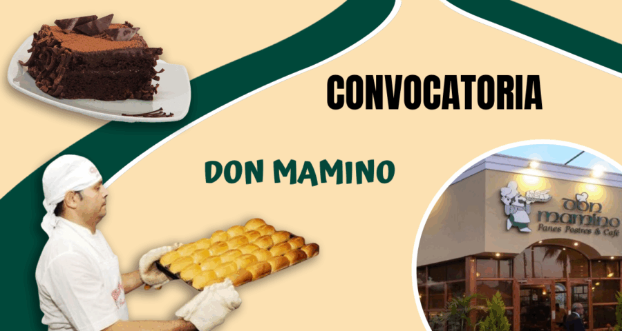 Forma parte de esta Importante cadena de panaderías y pastelerías - DON MAMINO