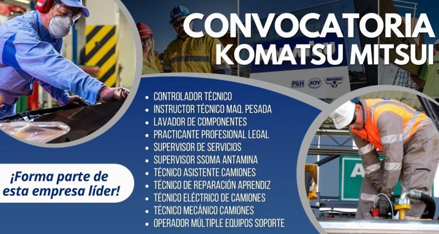 Forma parte de la convocatoria KOMATSU MITSUI