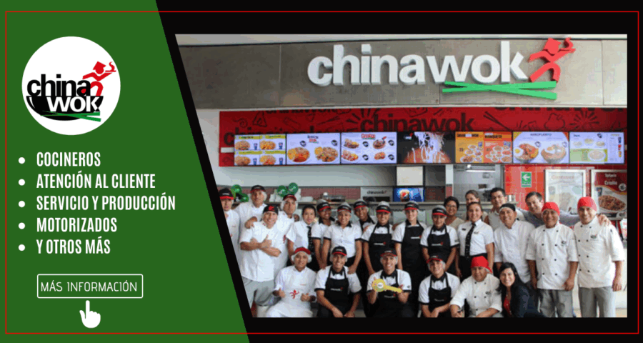Forma parte de la exitosa cadena gastronómica Chinawok