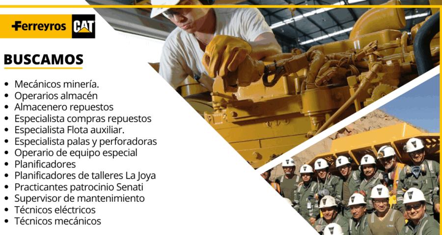 Forma parte de la reciente convocatoria de la empresa Ferreyros