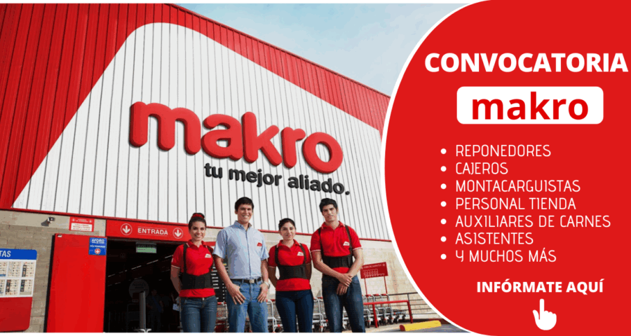 Forma parte de la reciente convocatoria para laborar en MAKRO Supermayorista