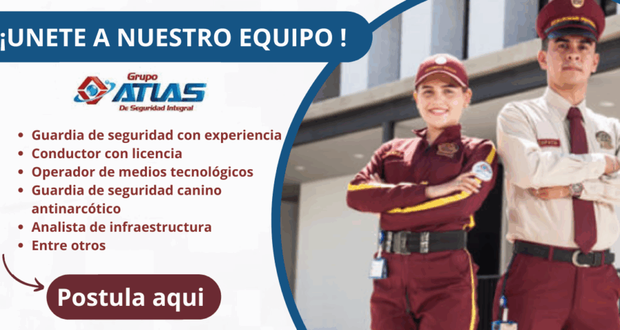 GRUPO ATLAS -Apertura nuevas vacantes de trabajo