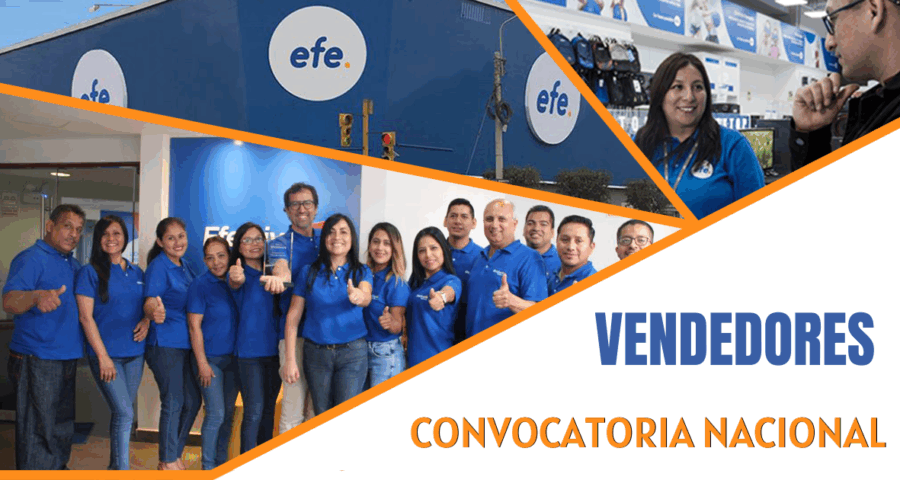Grupo EFE se encuentra en la búsqueda de vendedores para sus tiendas en todo el país