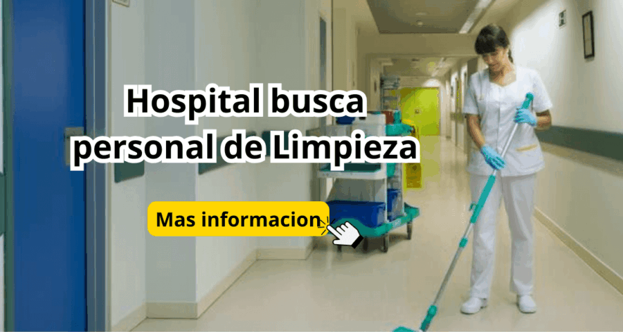 Hospital busca personal de Limpieza