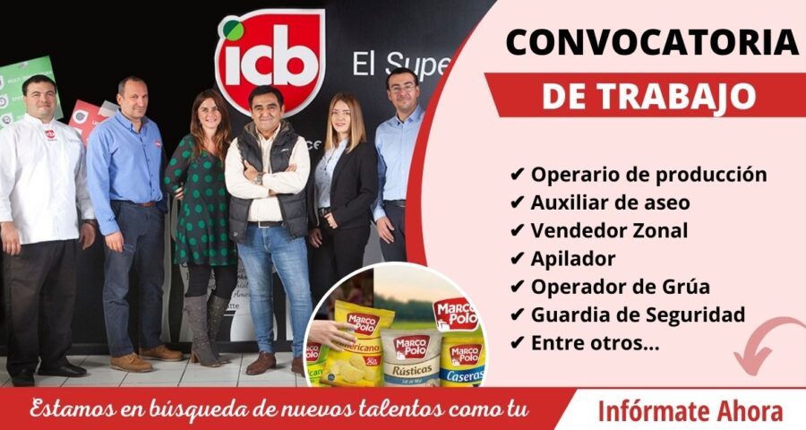 ICB Empresa de distribución de alimentos solicita personal