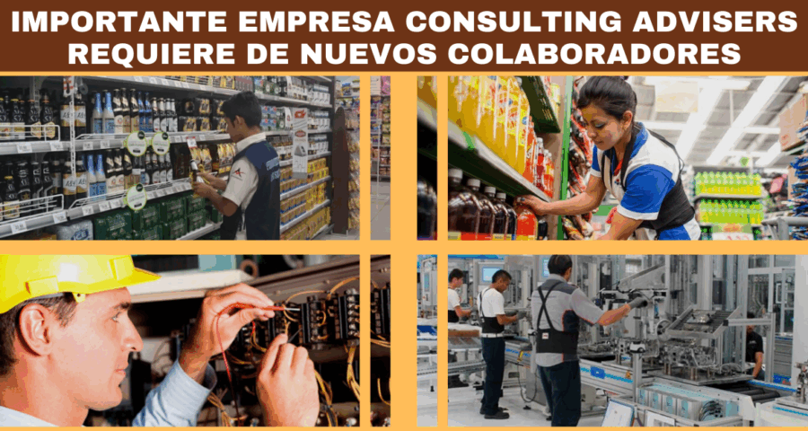 Importante empresa Consulting Advisers requiere de nuevos colaboradores