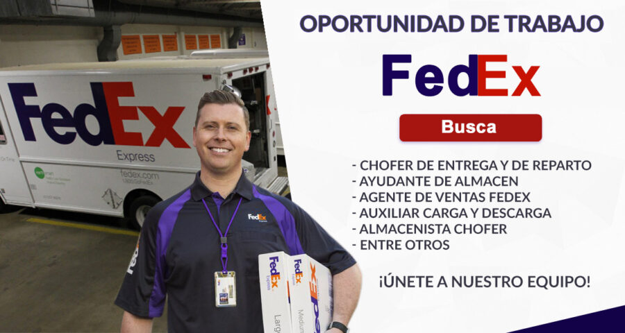 La compañía de logística internacional FedEx ofrece nuevos puestos de trabajo