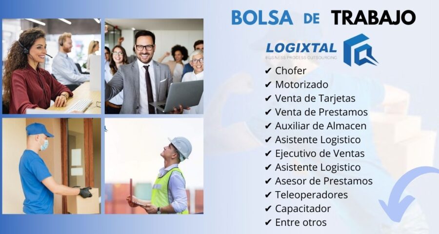 Logixtal de sector logística requiere personal con poca experiencia
