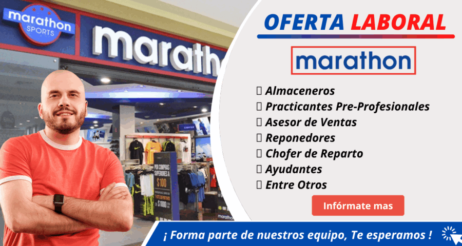 MARATHON – Oportunidad para trabajar en diferentes Sedes
