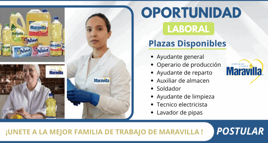MARAVILLA-Busca nuevo personal