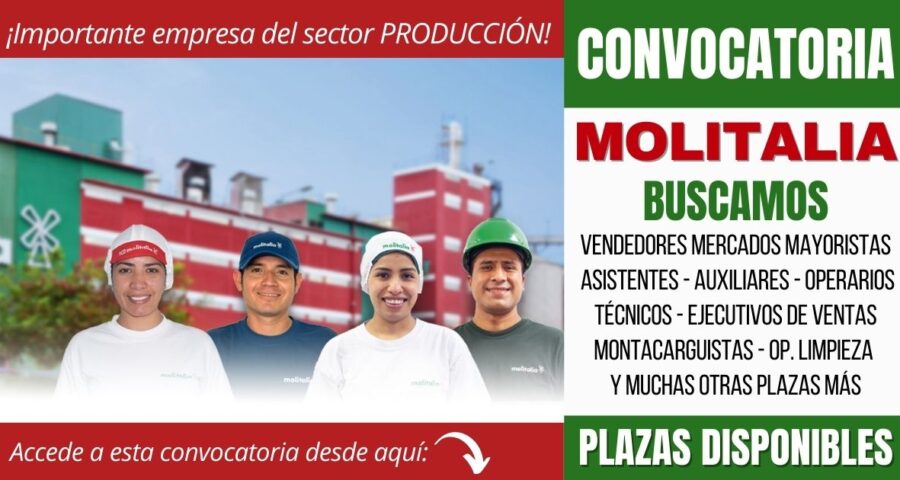 MOLITALIA abre su reciente convocatoria - Sector PRODUCCIÓN