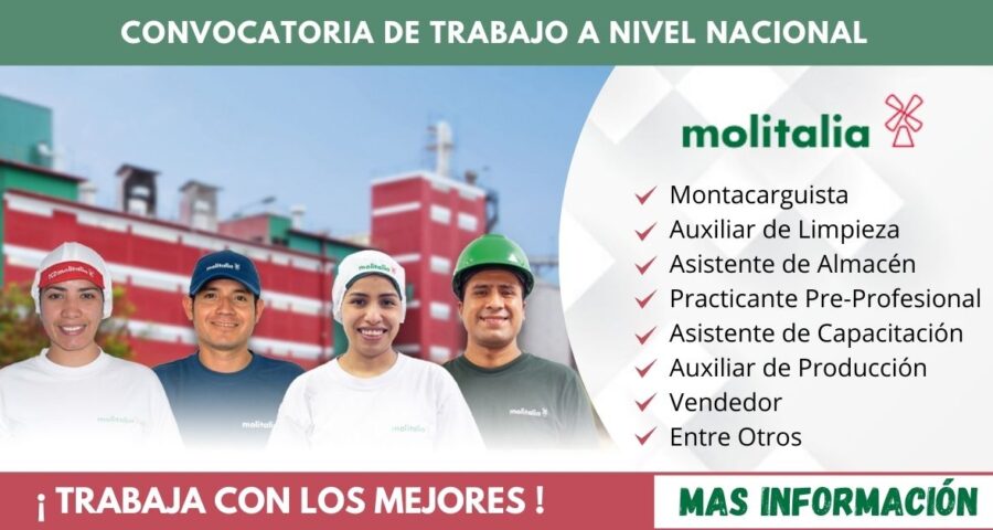 MOLITALIA – Busca nuevos colaboradores que deseen formar parte de su equipo