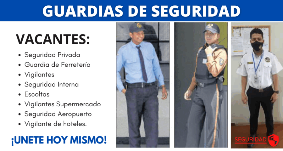 Mas personal de seguridad para diferentes empresas