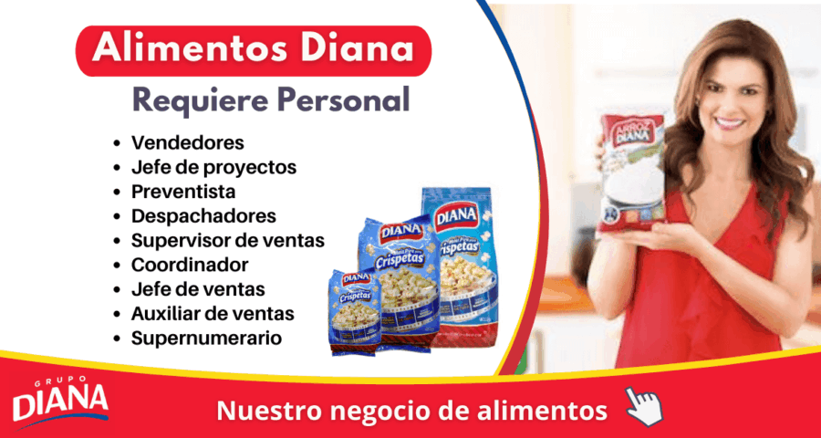 Mas personal para Negocio de Alimentos - Grupo Diana