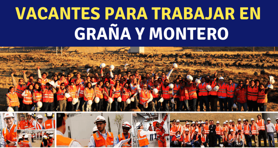 NUEVOS VACANTES DE TRABAJO EN EMPRESA CONSTRUCTORA GyM LÍDER EN EL MERCADO LATINO