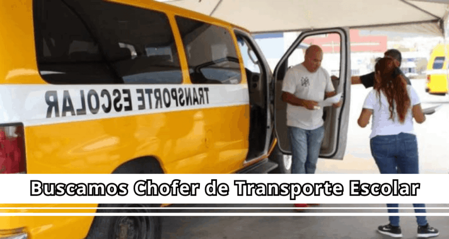Nueva convocatoria para choferes de Transporte Escolar