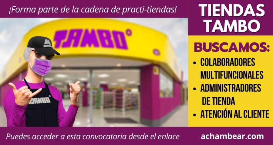 Nueva convocatoria practi-tiendas TAMBO