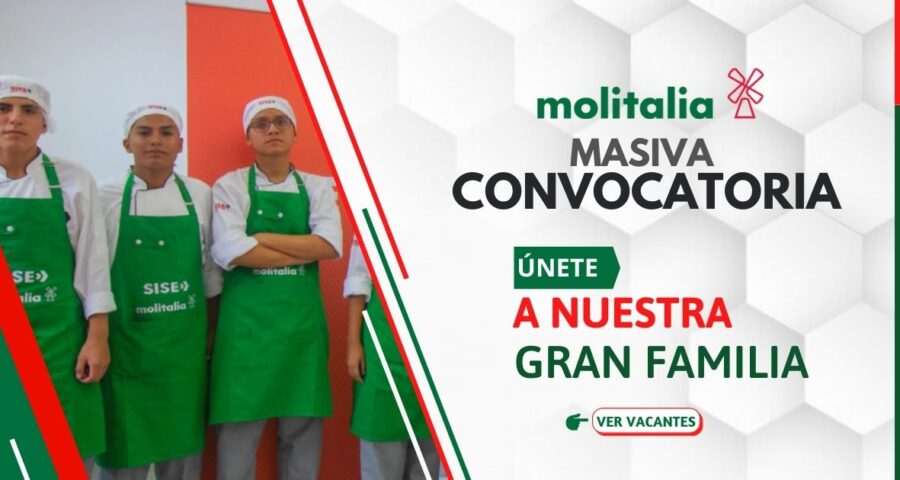 Nuevas plazas disponibles en MOLITALIA
