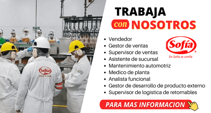 Nuevas vacantes de trabajo - Pollos Sofia