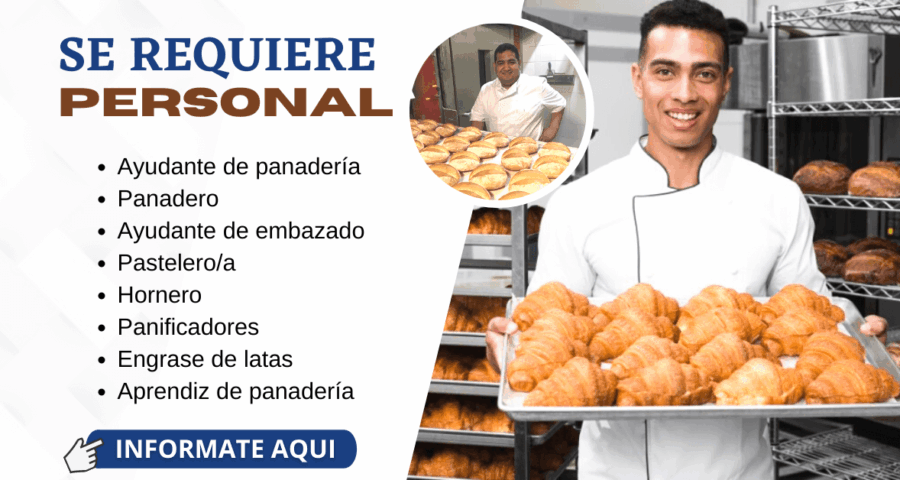 Nuevo personal para trabajos en PANADERIA