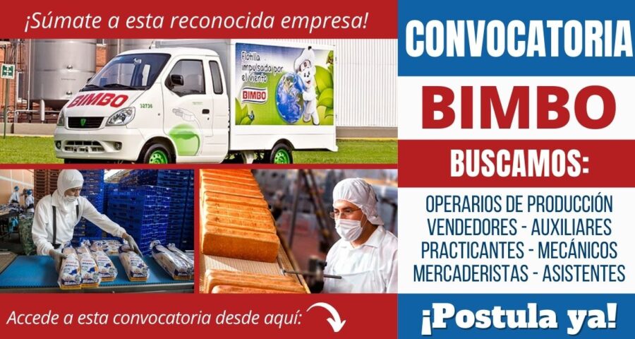 Nuevos empleos GRUPO BIMBO