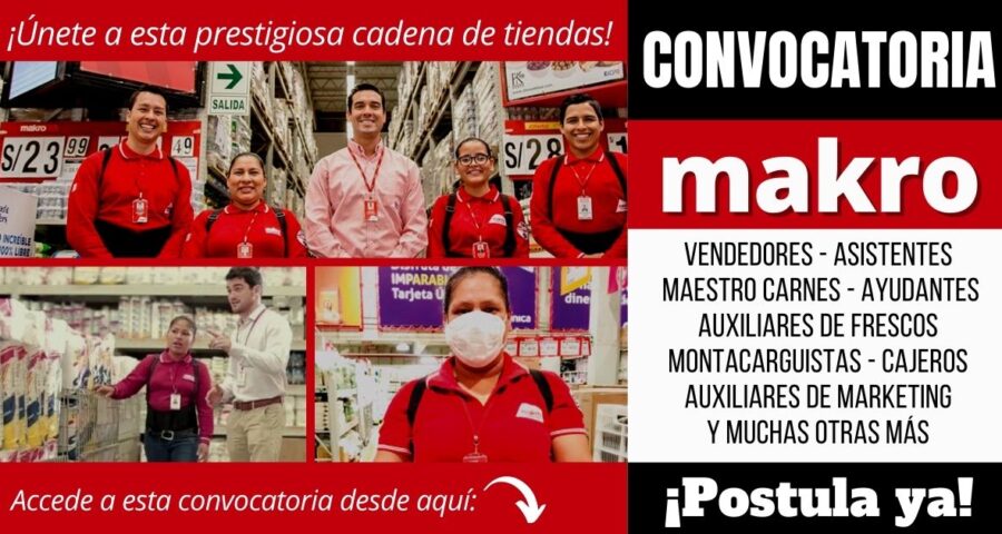 Nuevos empleos MAKRO SUPERMAYORISTA