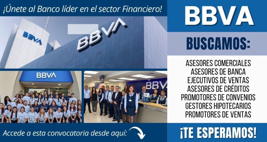 Nuevos empleos en Banco BBVA