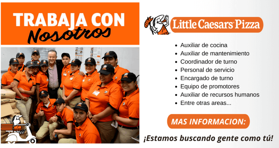 Nuevos puestos de trabajo en Litlle Caesars Pizza