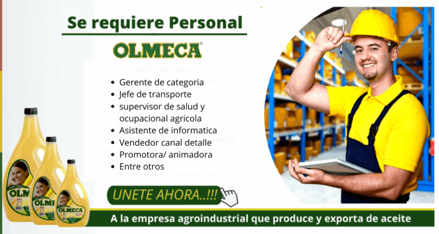 OLMEGA- Esta reclutando personales