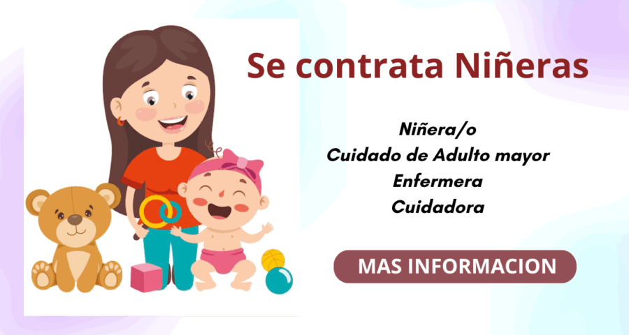 Oferta laboral - Se busca Niñeras