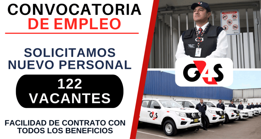 Ofertas de trabajo en G4S empresa líder en soluciones de seguridad