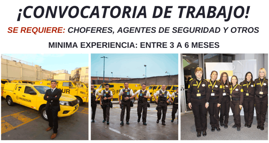 Ofertas de trabajo en Prosegur ¡Únete a nuestro equipo a nivel nacional!