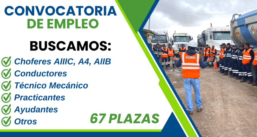 Ofertas de trabajo en Servosa a nivel nacional ¡Se parte de nuestro equipo!