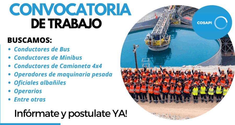 Ofertas de trabajo en empresa líder en Ingeniería, Construcción y Gerencia de Proyectos internacionales