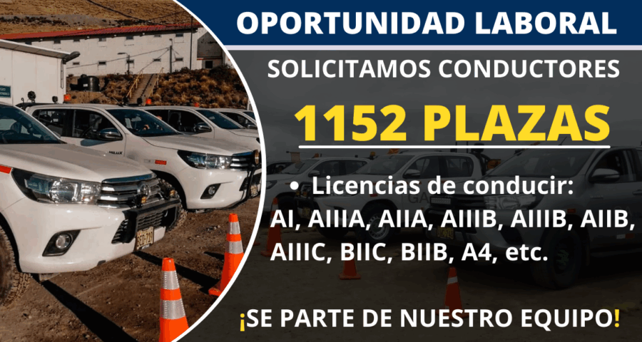 Ofertas de trabajo para Conductores en importantes empresas nacionales e internacionales