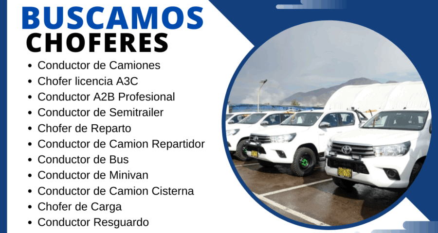 Ofertas de trabajo para Conductores y Choferes en diferentes compañías