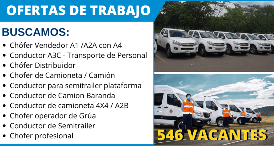 Ofertas de trabajo para choferes ¿Entérate como postular?