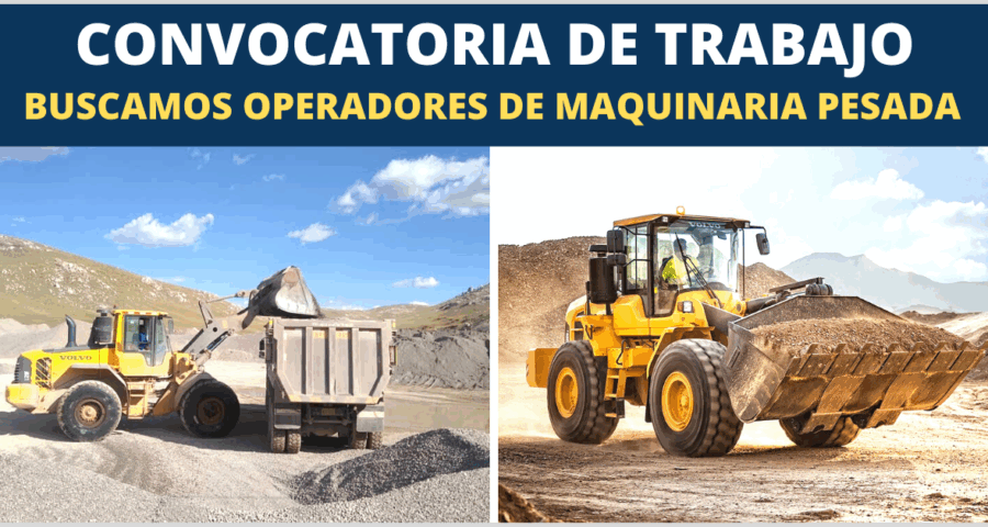 Ofertas de trabajo para operadores de maquinaria pesada en varias ciudades