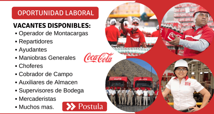Oportunidad De Trabajo En Coca Cola FEMSA y ECOBESA Líder Internacional