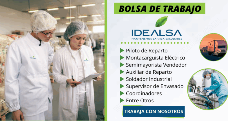 Oportunidad de Empleo en ALIMENTOS IDEAL SA a nivel nacional