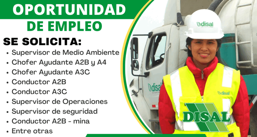 Oportunidad laboral Disal ¡Únete a nuestro equipo de trabajo!