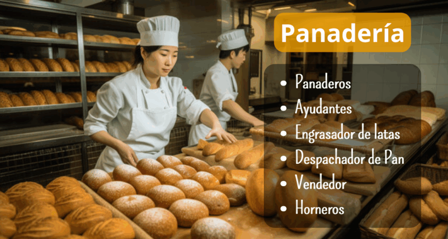 Panadería busca personal para diferentes áreas