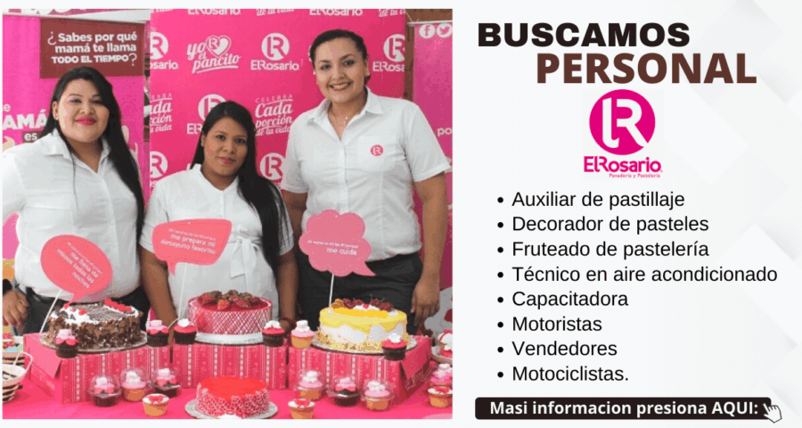 Panadería y pastelería El Rosario más busca personal