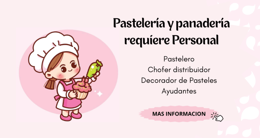 Pastelería y panadería requiere Personal