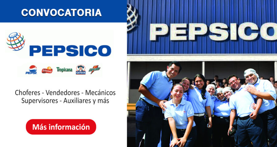 PepsiCo solicita personal con y sin experiencia para diversas áreas